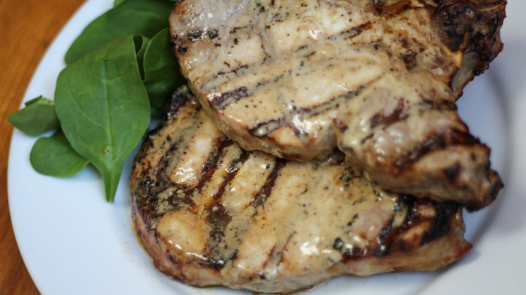 Caesar Grilled Pork Chops | Bariatric Food Coach