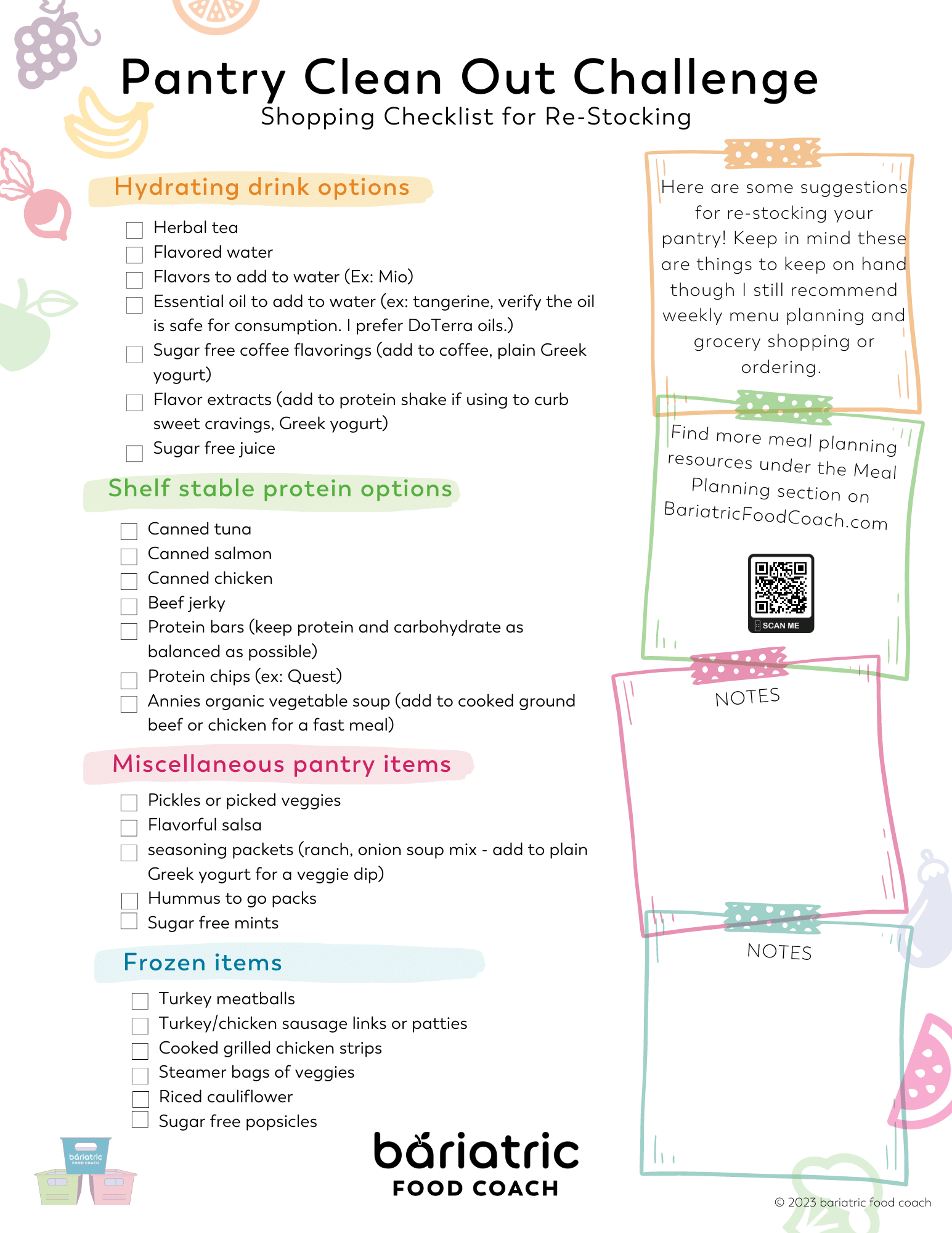 Spring Cleaning Tips Shopping List